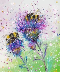 Abstract Thistle Diamond Painting