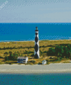 Cape Lookout Lighthouse Diamond Painting