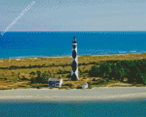 Cape Lookout Lighthouse Diamond Painting