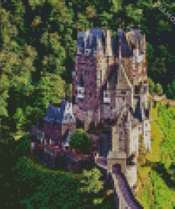 Castle In The Forest Diamond Painting