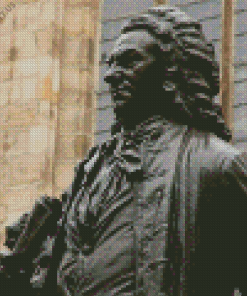 Johann Bach Sculpture Side View Diamond Painting