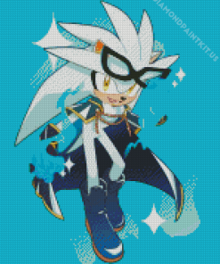 Silver Sonic Diamond Painting