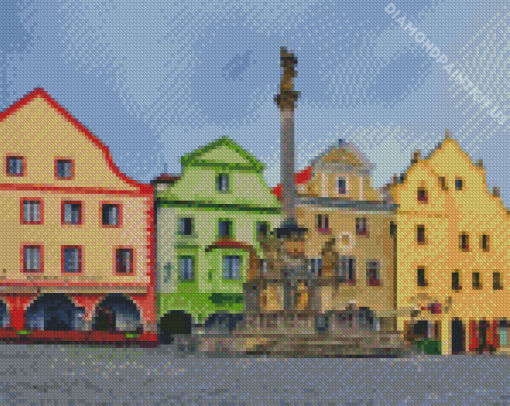 Cesky Krumlov Houses Diamond Painting