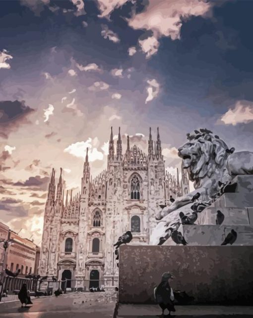 Duomo Di Milano View Diamond Painting