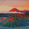 Java Island Mount Bormo Diamond Painting