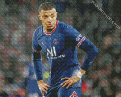 Kylian Mbappe Diamond Painting