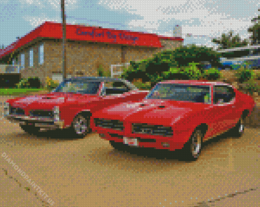 1969 Pontiac Cars Diamond Painting