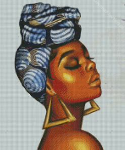 Black Nubian Lady Diamond Painting