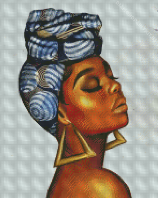 Black Nubian Lady Diamond Painting