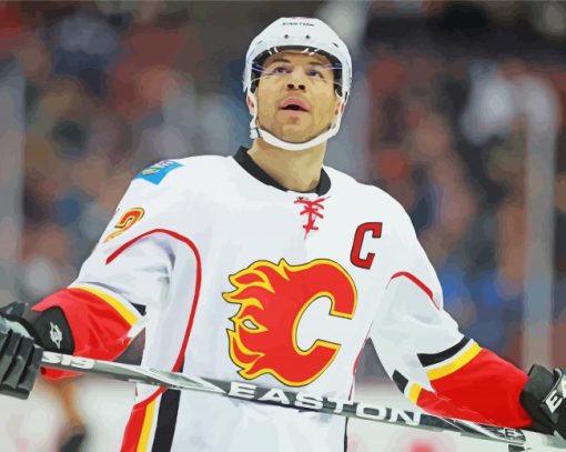 Calgary Flames Hockey Player Diamond Painting