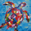 Colorful Abstract Turtle Diamond Painting