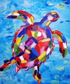 Colorful Abstract Turtle Diamond Painting
