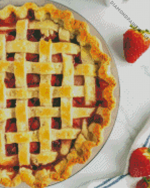 Fresh Strawberry Pie Diamond Painting