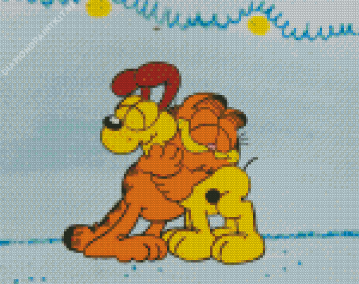 Garfield The Cat And Odie Diamond Painting