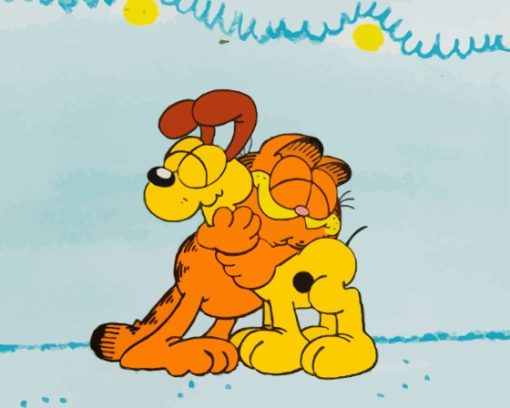 Garfield The Cat And Odie Diamond Painting