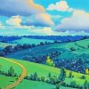 Ghibli Landscape Diamond Painting