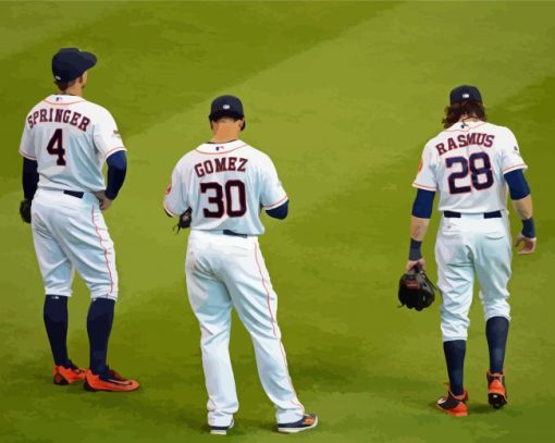 Houston Astros Players Diamond Painting