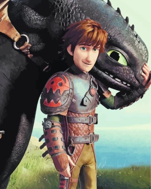 How To Train Your Dragon Hiccup Diamond Painting