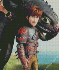 How To Train Your Dragon Hiccup Diamond Painting