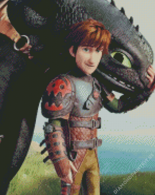 How To Train Your Dragon Hiccup Diamond Painting