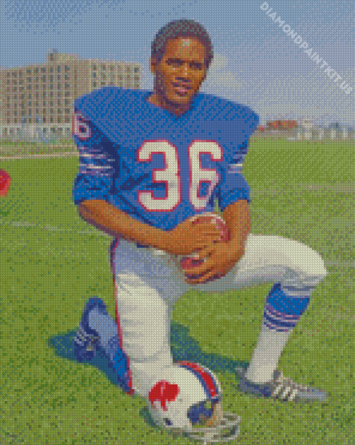 O J Simpson American Football Diamond Painting