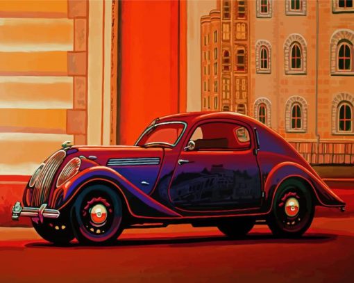 Vintage Skoda Car Diamond Painting