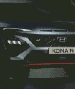 Black Hyundai Kona Diamond Painting