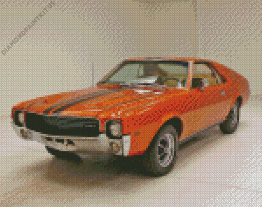 Brown Amc Amx Car Diamond Painting