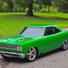 Classic Green Roadrunner Car Diamond Painting