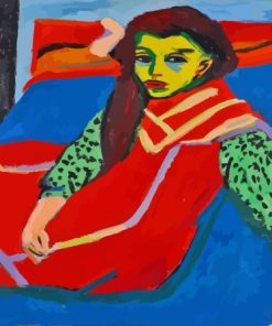 Girl Sitting Ernst Ludwig Kirchner Diamond Painting