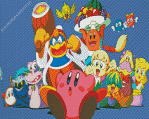 Kirby And Friends Diamond Painting
