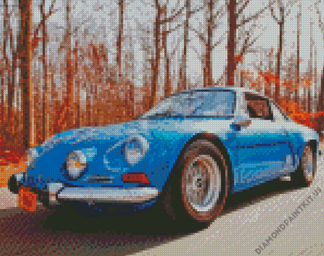 Old Renault Alpine Diamond Painting - DiamondPaintKit.US