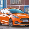 Orange Fiesta Ford ST Car Diamond Painting