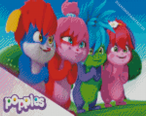 The Popples Cartoon Diamond Painting