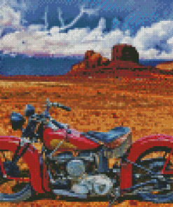 Arizona Indian Motorcycle Diamond Painting