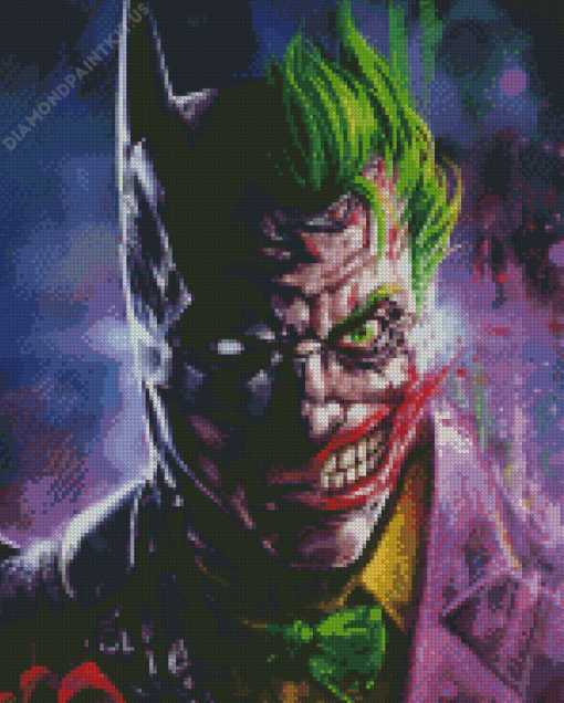 Batman And Joker Art Diamond Painting