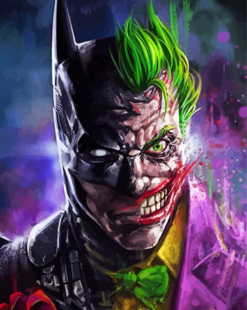 Batman And Joker Art Diamond Painting