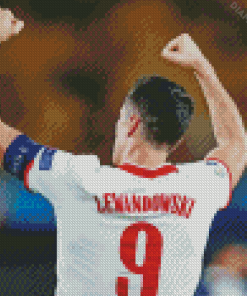 Football Player Robert Lewandowski Diamond Painting