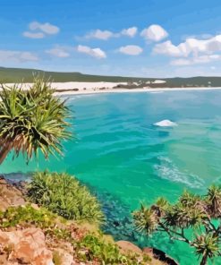 Fraser Island Coast Australia Diamond Painting