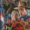 Jurassic Park Illustration Diamond Painting