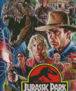 Jurassic Park Illustration Diamond Painting