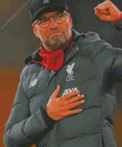 Jurgen Klopp Football Manager Diamond Painting