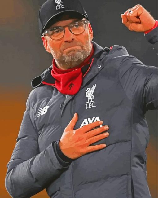 Jurgen Klopp Football Manager Diamond Painting