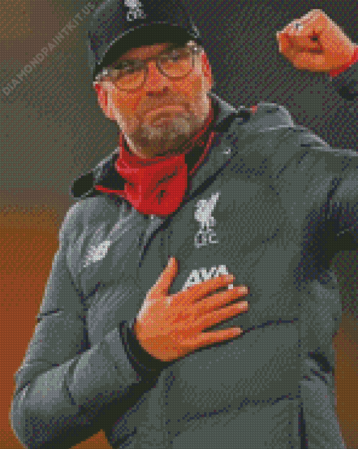 Jurgen Klopp Football Manager Diamond Painting