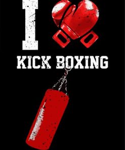Kick Boxing Poster Diamond Painting