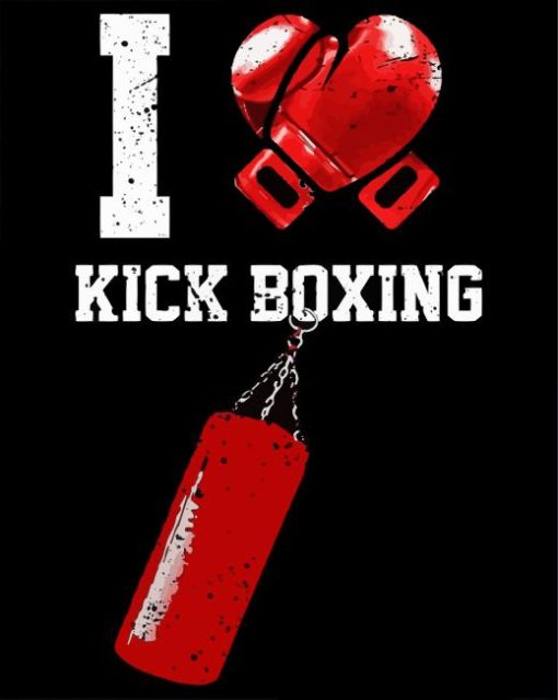 Kick Boxing Poster Diamond Painting