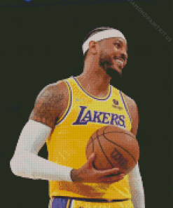 Lakers Carmelo Anthony Diamond Painting