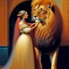 Lion And The Lady Diamond Painting