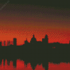 Liverpool Sunset Silhouette Diamond Painting