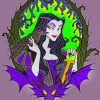 Maleficent And Her Crow Diamond Painting